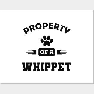 Whippet Dog - Property of a whippet Posters and Art